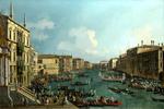 欧洲12-19世纪油画三_CANALETTO - A Regatta on the Grand Canal